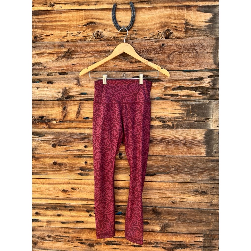 LULULEMON | High Times Pant/Leggings in Posey Rose Burgundy 4